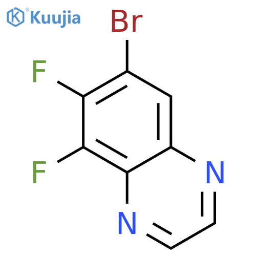 7-Bromo-5,6-difluoroquinoxaline structure
