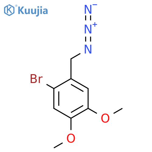 1-(azidomethyl)-2-bromo-4,5-dimethoxybenzene structure