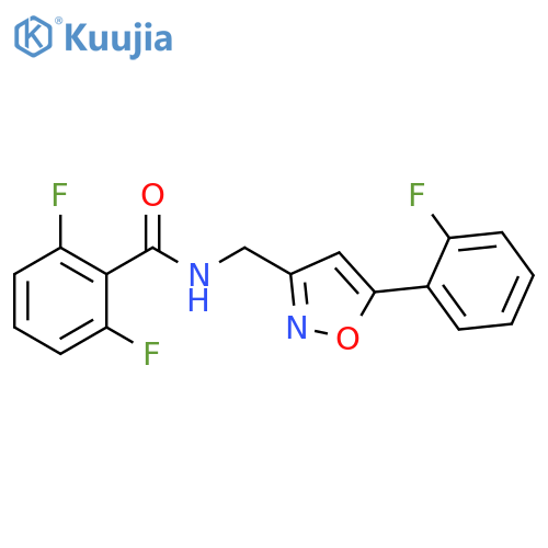 2,6-difluoro-N-{5-(2-fluorophenyl)-1,2-oxazol-3-ylmethyl}benzamide structure