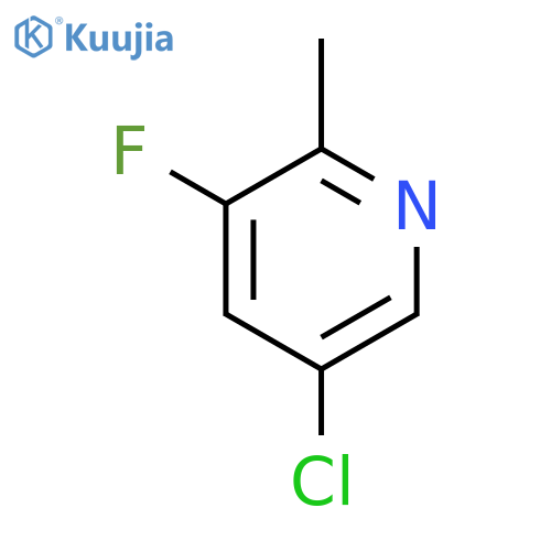 5-Chloro-3-fluoro-2-methylpyridine structure