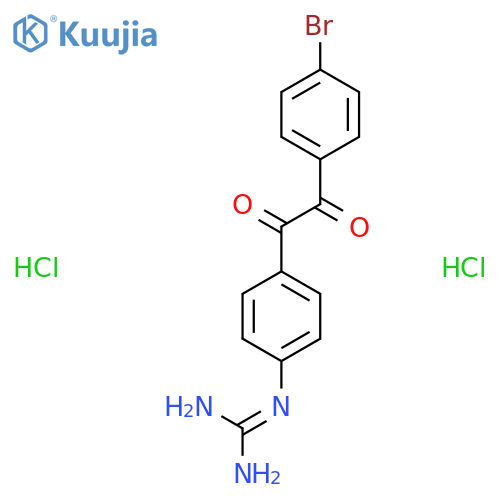 (4-(2-(4-Bromophenyl)-2-oxoacetyl)phenyl)guanidine dihydrochloride structure