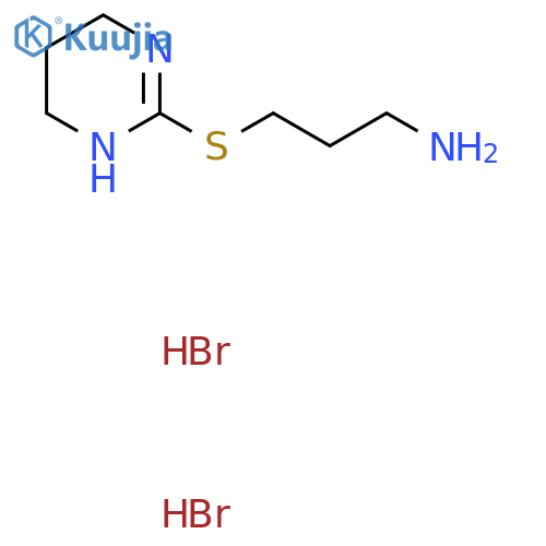 3-(1,4,5,6-Tetrahydro-2-pyrimidinylsulfanyl)-1-propanamine dihydrobromide structure