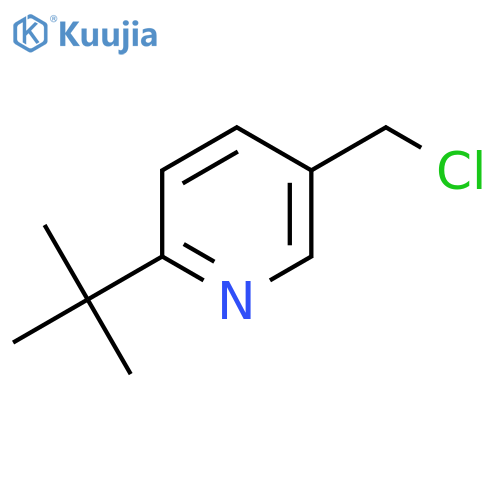 2-tert-butyl-5-(chloromethyl)pyridine structure