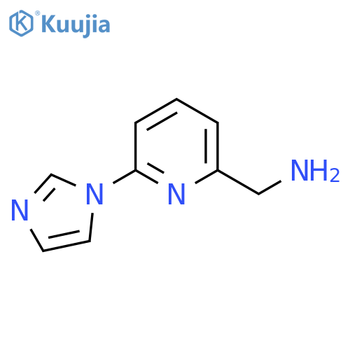 6-(1H-imidazol-1-yl)pyridin-2-ylmethanamine structure