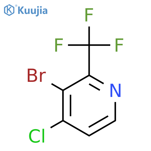 3-bromo-4-chloro-2-(trifluoromethyl)pyridine structure