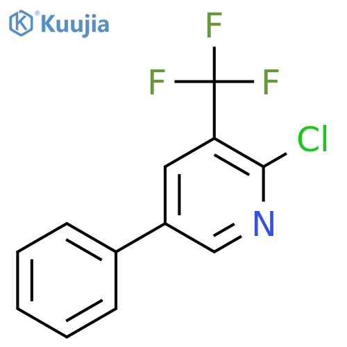 2-Chloro-5-phenyl-3-(trifluoromethyl)pyridine structure