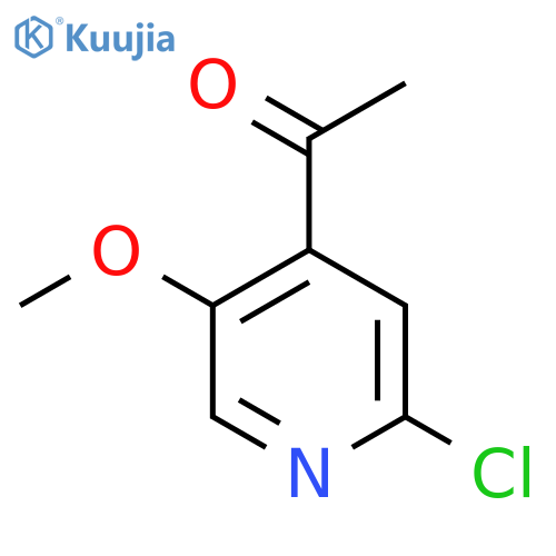 1-(2-chloro-5-methoxypyridin-4-yl)ethan-1-one structure
