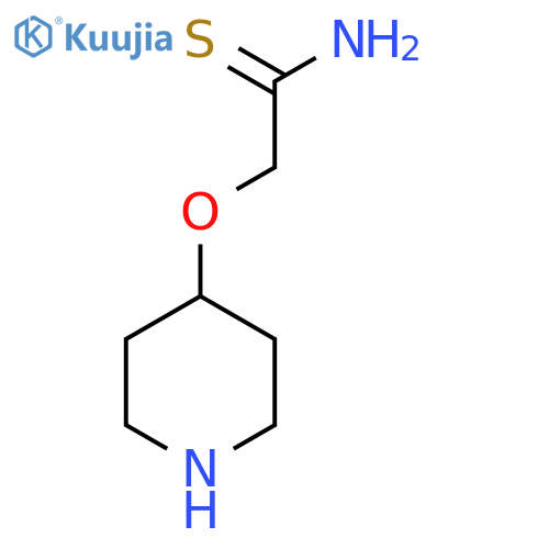 2-(Piperidin-4-yloxy)ethanethioamide structure