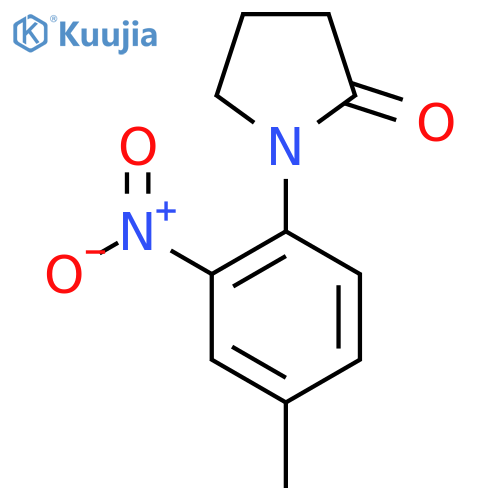 1-(4-Methyl-2-nitrophenyl)pyrrolidin-2-one structure