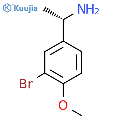 (1S)-1-(3-bromo-4-methoxyphenyl)ethan-1-amine structure