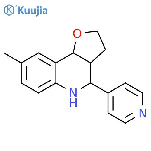 8-Methyl-4-(pyridin-4-yl)-2,3,3a,4,5,9b-hexahydrofuro[3,2-c]quinoline structure