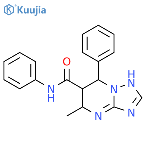5-methyl-N,7-diphenyl-4H,5H,6H,7H-[1,2,4]triazolo[1,5-a]pyrimidine-6-carboxamide structure