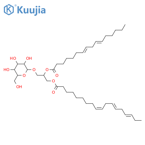 Glycerol 1,2-dialkanoates; Glycerol 1-(9Z,12Z,15Z-octadecatrienoate) 2-(7Z,10Z-hexadecadienoate), 3-O-β-D-Galactopyranoside structure