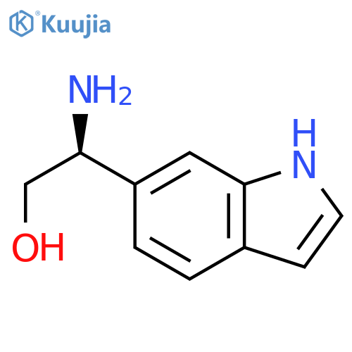 (2S)-2-amino-2-(1H-indol-6-yl)ethan-1-ol structure