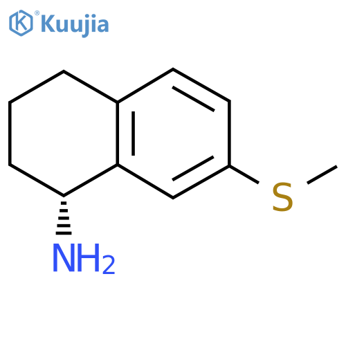 (1R)-7-(methylsulfanyl)-1,2,3,4-tetrahydronaphthalen-1-amine structure