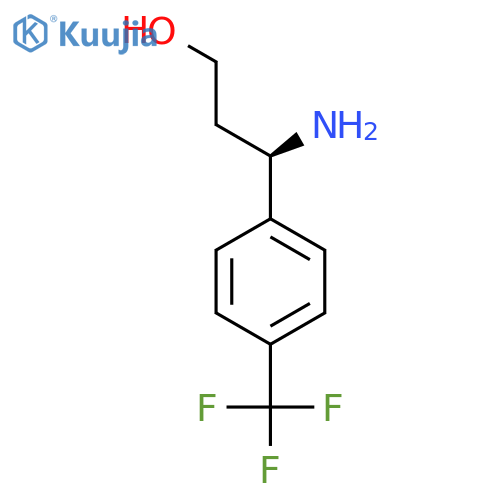 (3R)-3-amino-3-4-(trifluoromethyl)phenylpropan-1-ol structure
