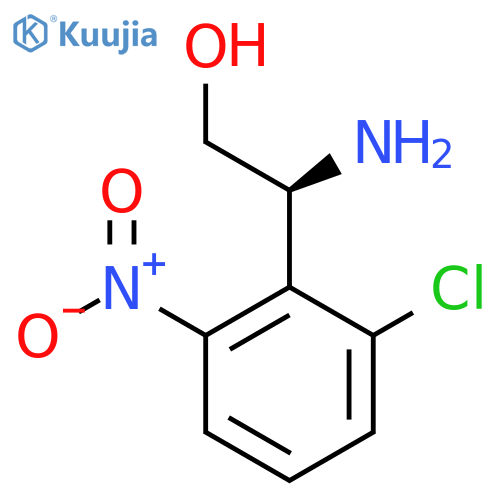 (s)-2-Amino-2-(2-chloro-6-nitrophenyl)ethan-1-ol structure