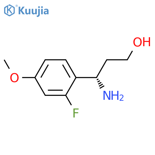 (3S)-3-AMINO-3-(2-FLUORO-4-METHOXYPHENYL)PROPAN-1-OL structure