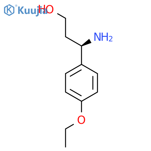 (3R)-3-amino-3-(4-ethoxyphenyl)propan-1-ol structure