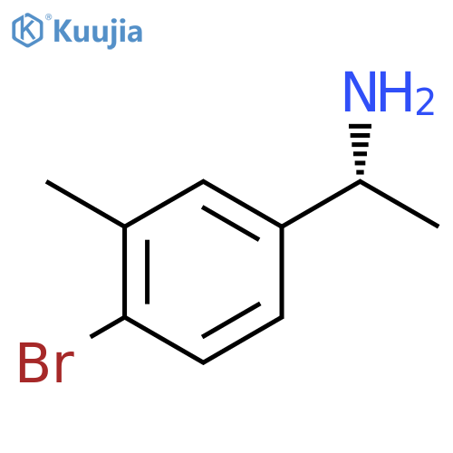 (1R)-1-(4-bromo-3-methylphenyl)ethan-1-amine structure
