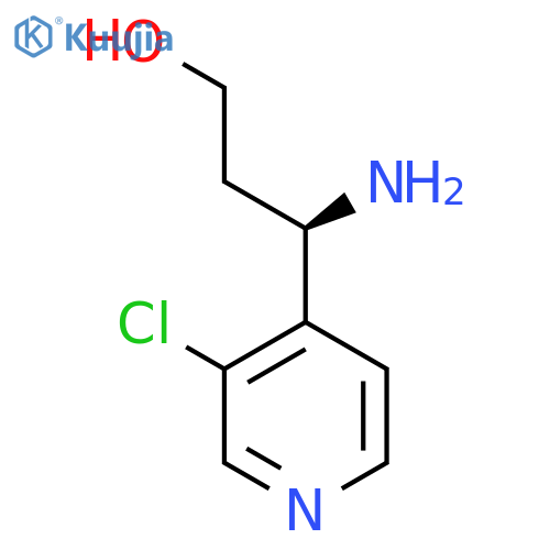 (3R)-3-amino-3-(3-chloropyridin-4-yl)propan-1-ol structure