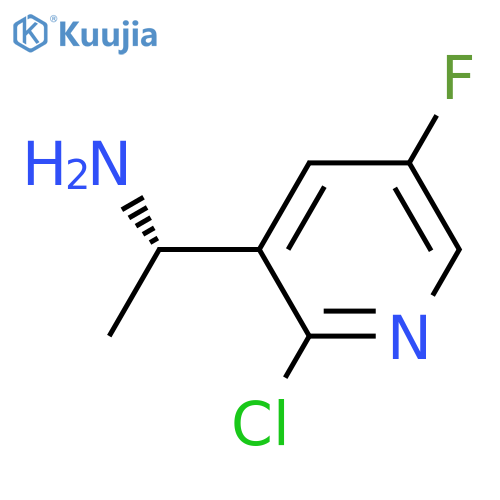 (1S)-1-(2-chloro-5-fluoropyridin-3-yl)ethan-1-amine structure