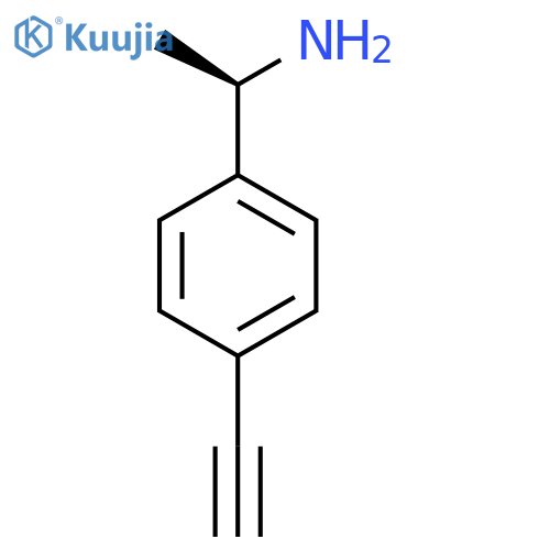 (1R)-1-(4-ethynylphenyl)ethan-1-amine structure