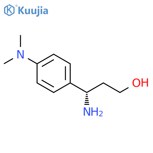 (3S)-3-amino-3-4-(dimethylamino)phenylpropan-1-ol structure