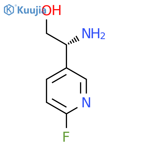 (2R)-2-amino-2-(6-fluoropyridin-3-yl)ethan-1-ol structure