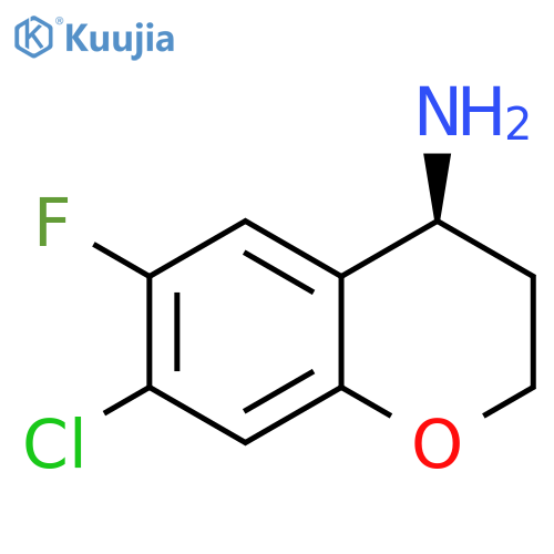 (4S)-7-CHLORO-6-FLUOROCHROMANE-4-YLAMINE structure