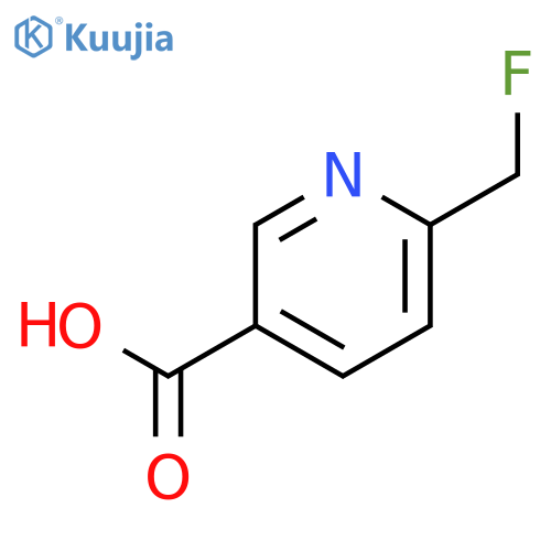 3-Pyridinecarboxylicacid, 6-(fluoromethyl)- structure