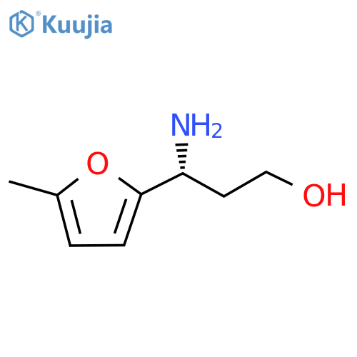 (3R)-3-amino-3-(5-methylfuran-2-yl)propan-1-ol structure