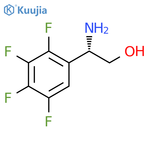 (2S)-2-amino-2-(2,3,4,5-tetrafluorophenyl)ethan-1-ol structure