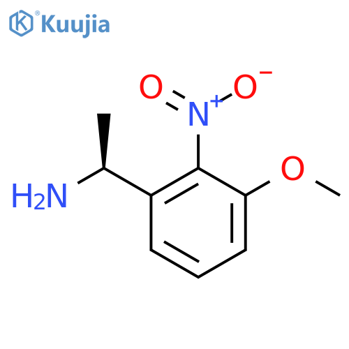 (1S)-1-(3-methoxy-2-nitrophenyl)ethan-1-amine structure