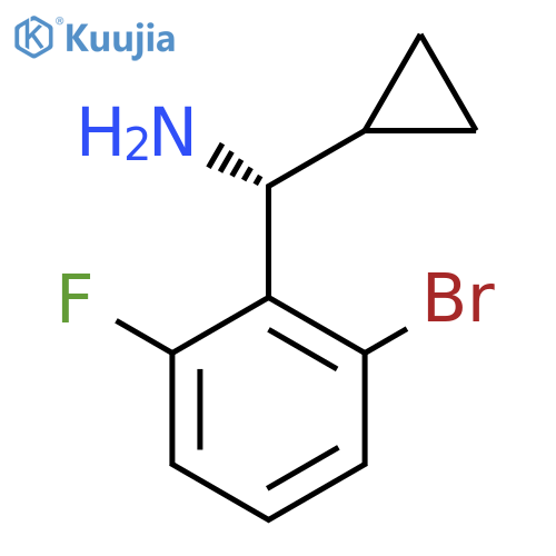 (R)-(2-bromo-6-fluorophenyl)(cyclopropyl)methanamine structure
