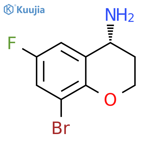 (4R)-8-BROMO-6-FLUORO-3,4-DIHYDRO-2H-1-BENZOPYRAN-4-AMINE structure