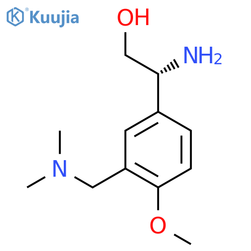 (2R)-2-amino-2-{3-(dimethylamino)methyl-4-methoxyphenyl}ethan-1-ol structure