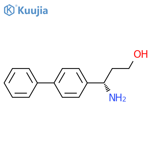 (3S)-3-AMINO-3-(4-PHENYLPHENYL)PROPAN-1-OL structure