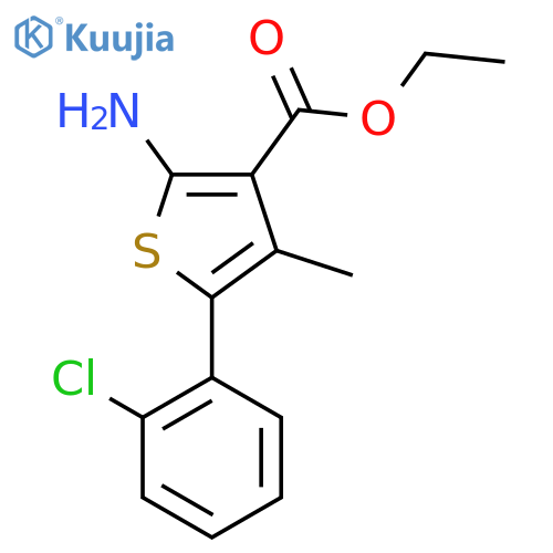 Ethyl 2-amino-5-(2-chlorophenyl)-4-methylthiophene-3-carboxylate structure
