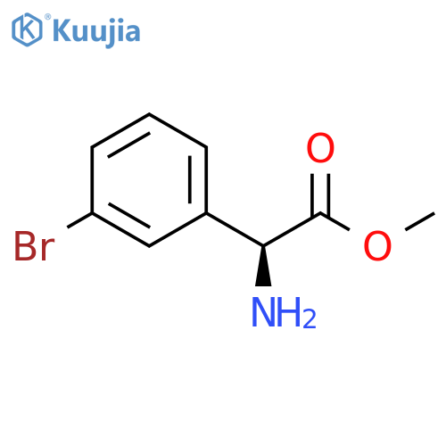METHYL (2S)-2-AMINO-2-(3-BROMOPHENYL)ACETATE structure
