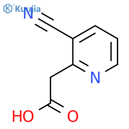 3-Cyanopyridine-2-acetic acid structure