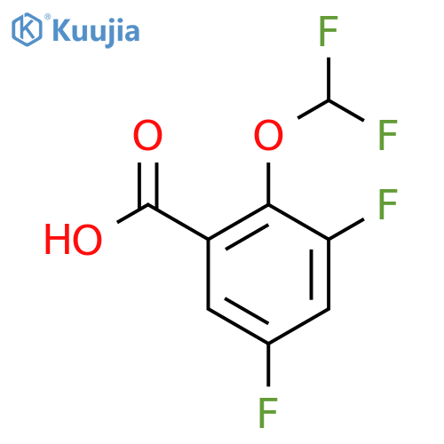 2-(Difluoromethoxy)-3,5-difluorobenzoic acid structure