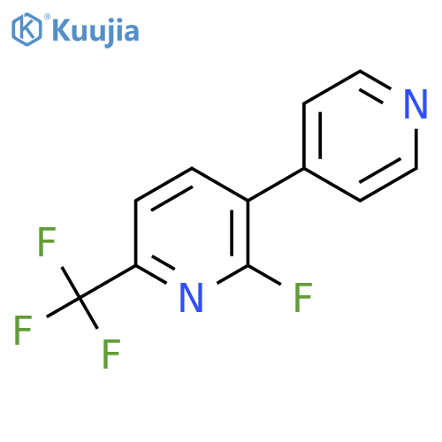 2-Fluoro-3-(pyridin-4-yl)-6-(trifluoromethyl)pyridine structure