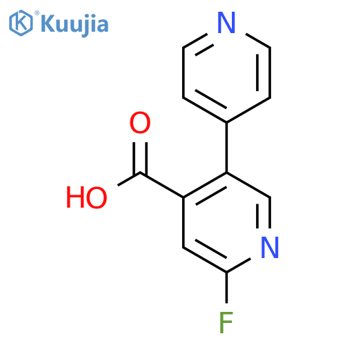 2-Fluoro-5-(pyridin-4-yl)isonicotinic acid structure