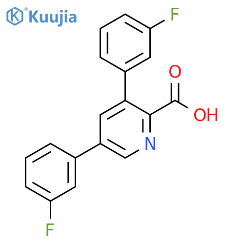 3,5-Bis(3-fluorophenyl)picolinic acid structure