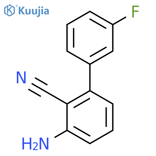 3-Amino-3'-fluoro-[1,1'-biphenyl]-2-carbonitrile structure