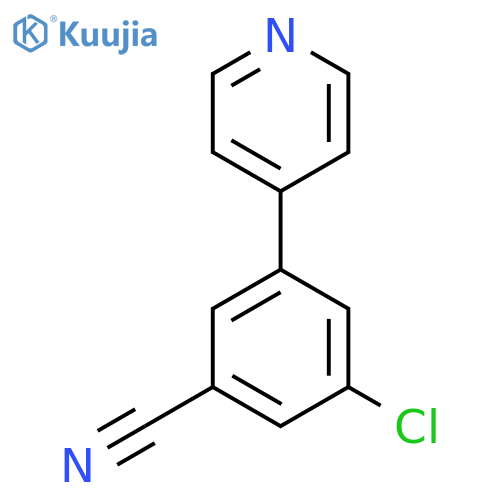 3-Chloro-5-(pyridin-4-yl)benzonitrile structure