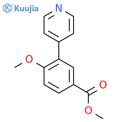 Methyl 4-methoxy-3-(pyridin-4-yl)benzoate structure
