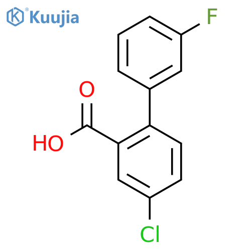 4-Chloro-3'-fluorobiphenyl-2-carboxylic acid structure