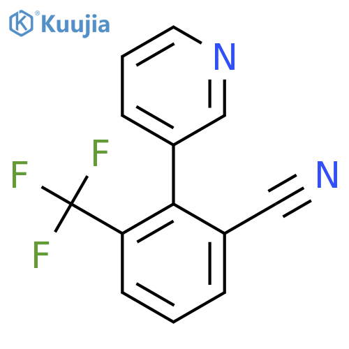 2-(Pyridin-3-yl)-3-(trifluoromethyl)benzonitrile structure